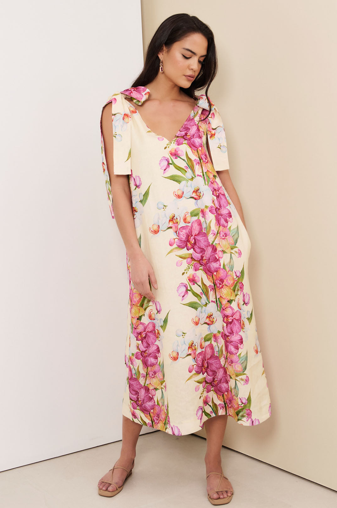 Hallie Tie Dress - Adorne