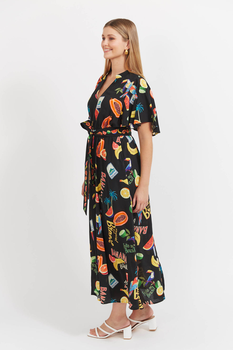 Cabana v neck maxi
