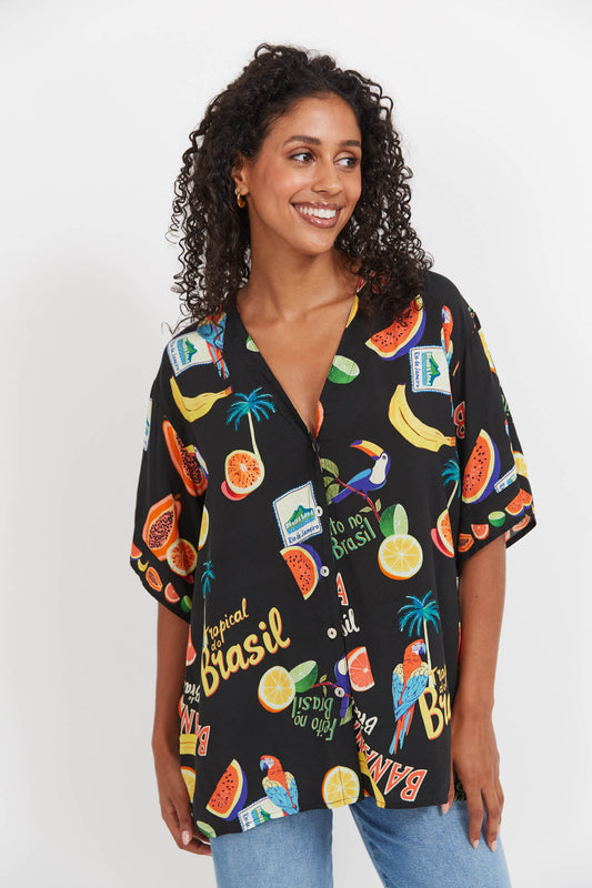 Cabana Button Top