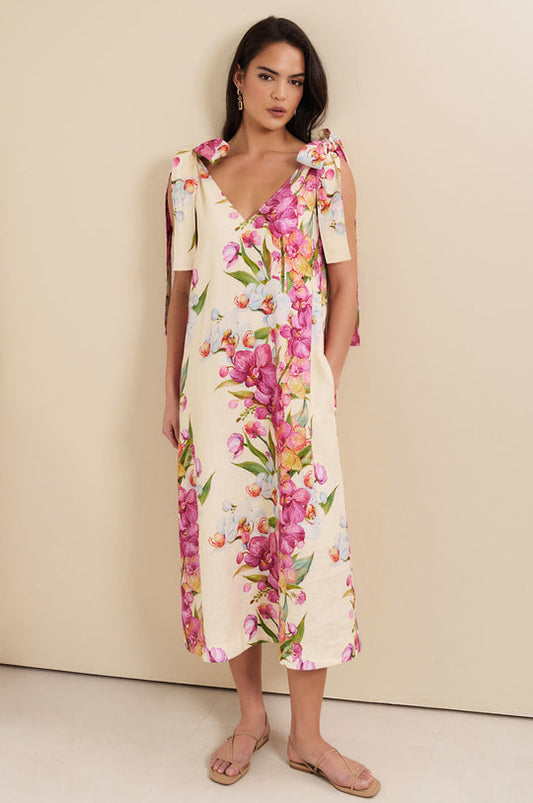 Hallie Tie Dress - Adorne