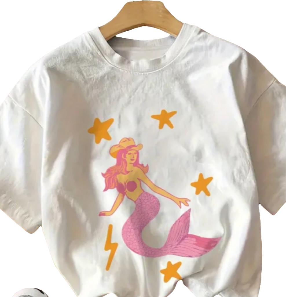 Mermaid Star T - White