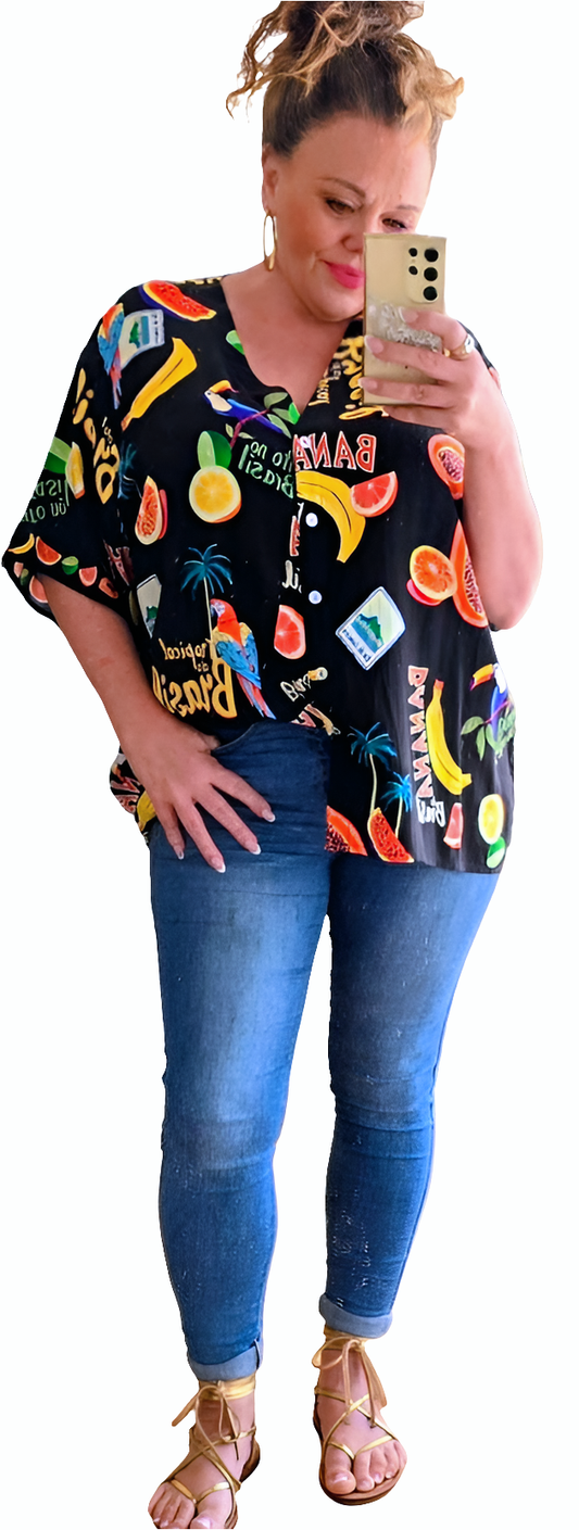 Cabana Button Top