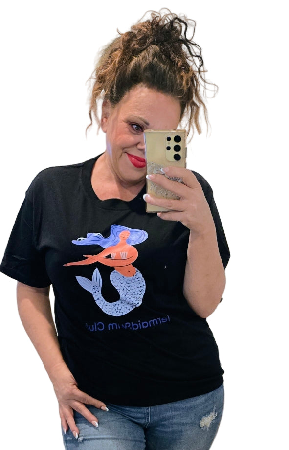 Mermaid T - Swimming - Black