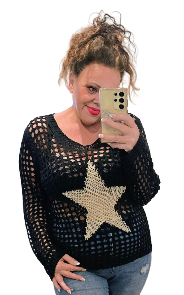 Star Knit - Black