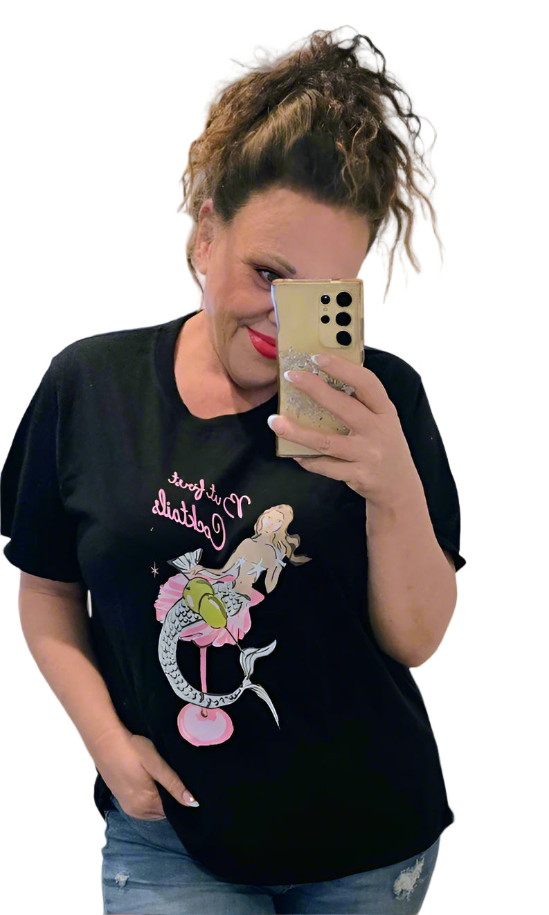 Mermaid T - Cocktails Black