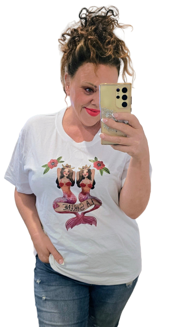 Mermaid T - Hawaii White