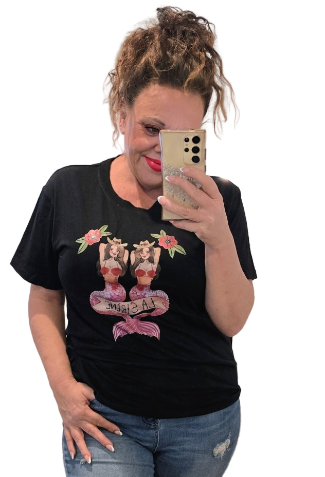 Mermaid T - Hawaii Black